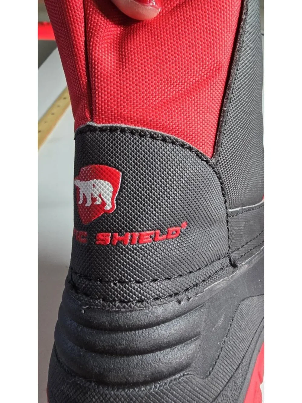 Arctic Shield Kids Red & Black Winter Boots Size 12 Waterproof Insulated